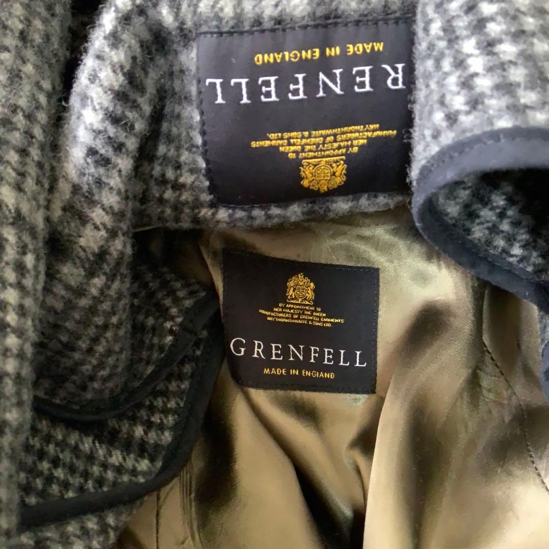 英国製GRENFELL グレンフェル トレンチコート 36 ウールライナー付