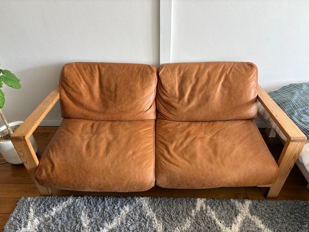 関家具 nora ノラ 2人掛けソファ Manger マンジェ キャメル