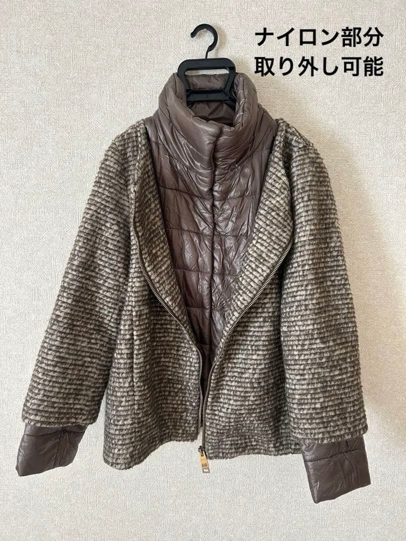 【zhangyuqing3919】HERNO　ツイードジャケットコート