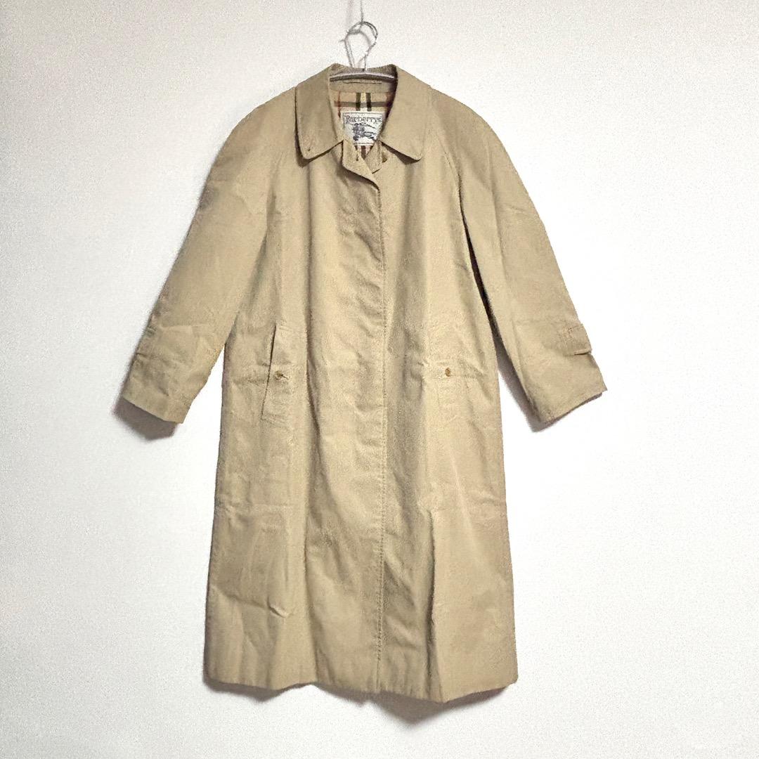【Burberrys】ヴィンテージ　ステンカラーコート　ノバチェック　7AB2