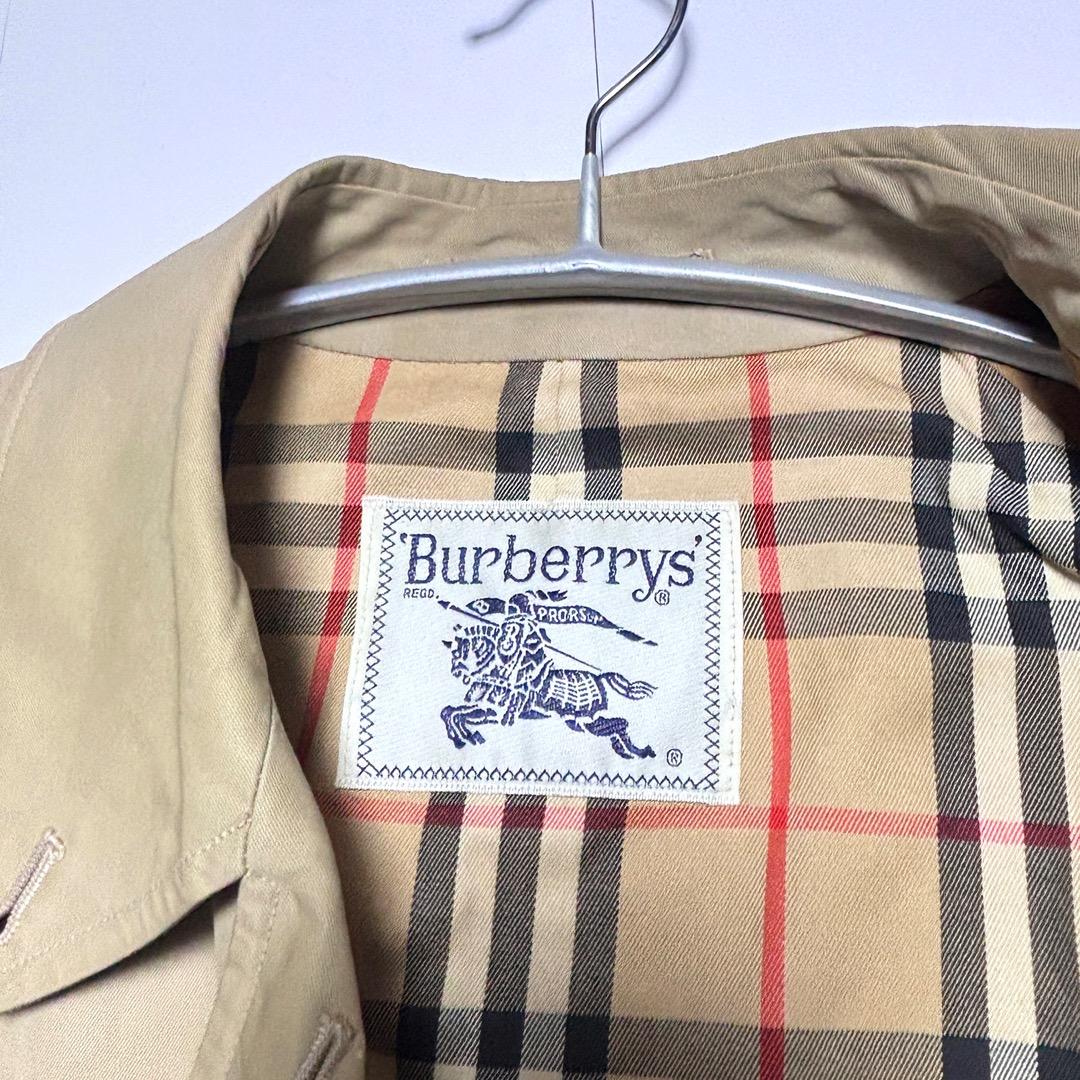 【Burberrys】ヴィンテージ　ステンカラーコート　ノバチェック　7AB2
