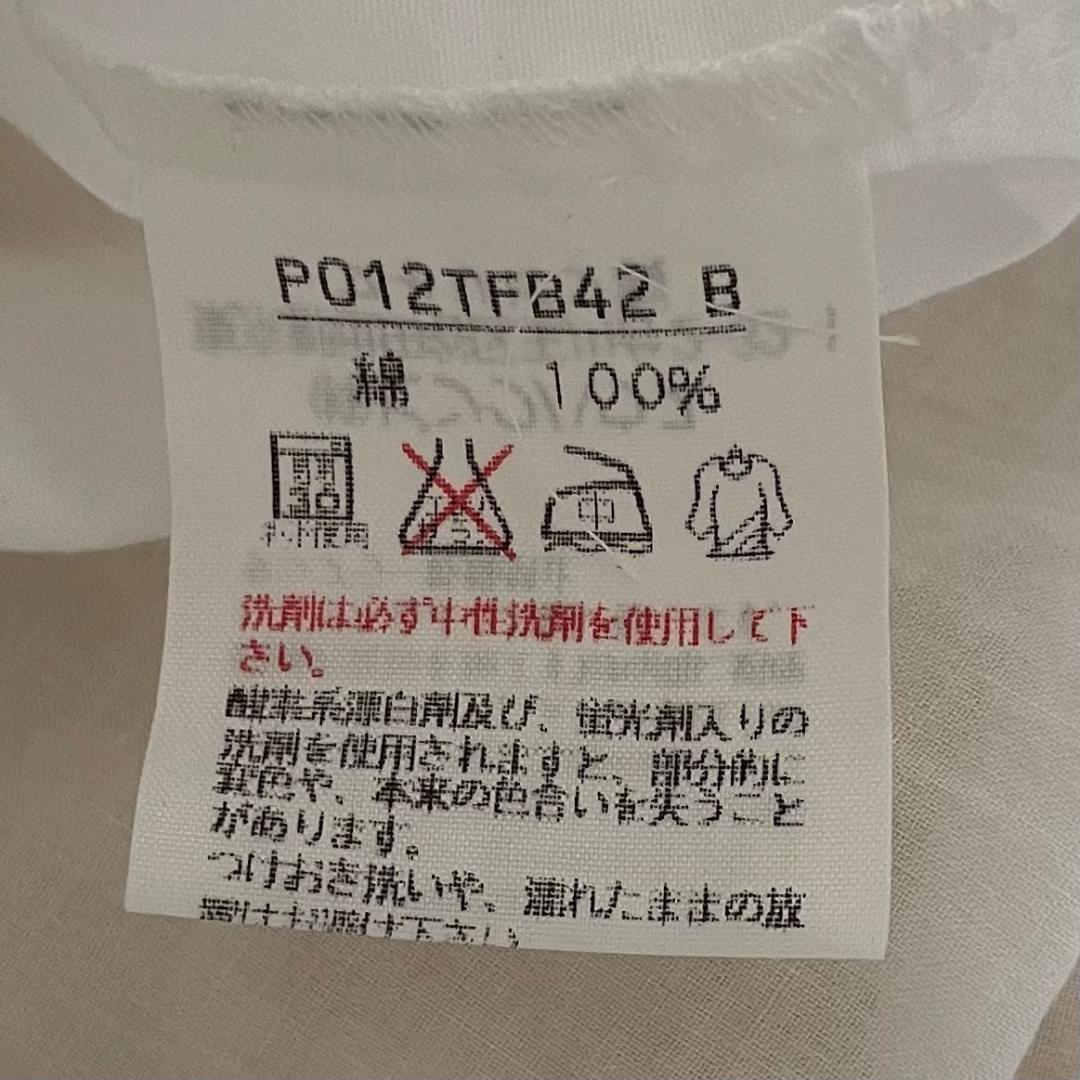 PINK HOUSE　ピンクハウス　ホワイトフリル半袖シャツ 綿100%