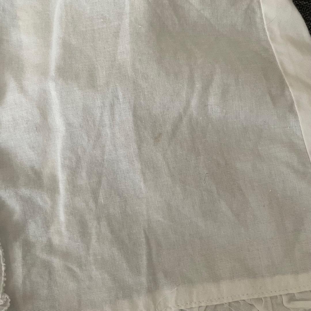 PINK HOUSE　ピンクハウス　ホワイトフリル半袖シャツ 綿100%