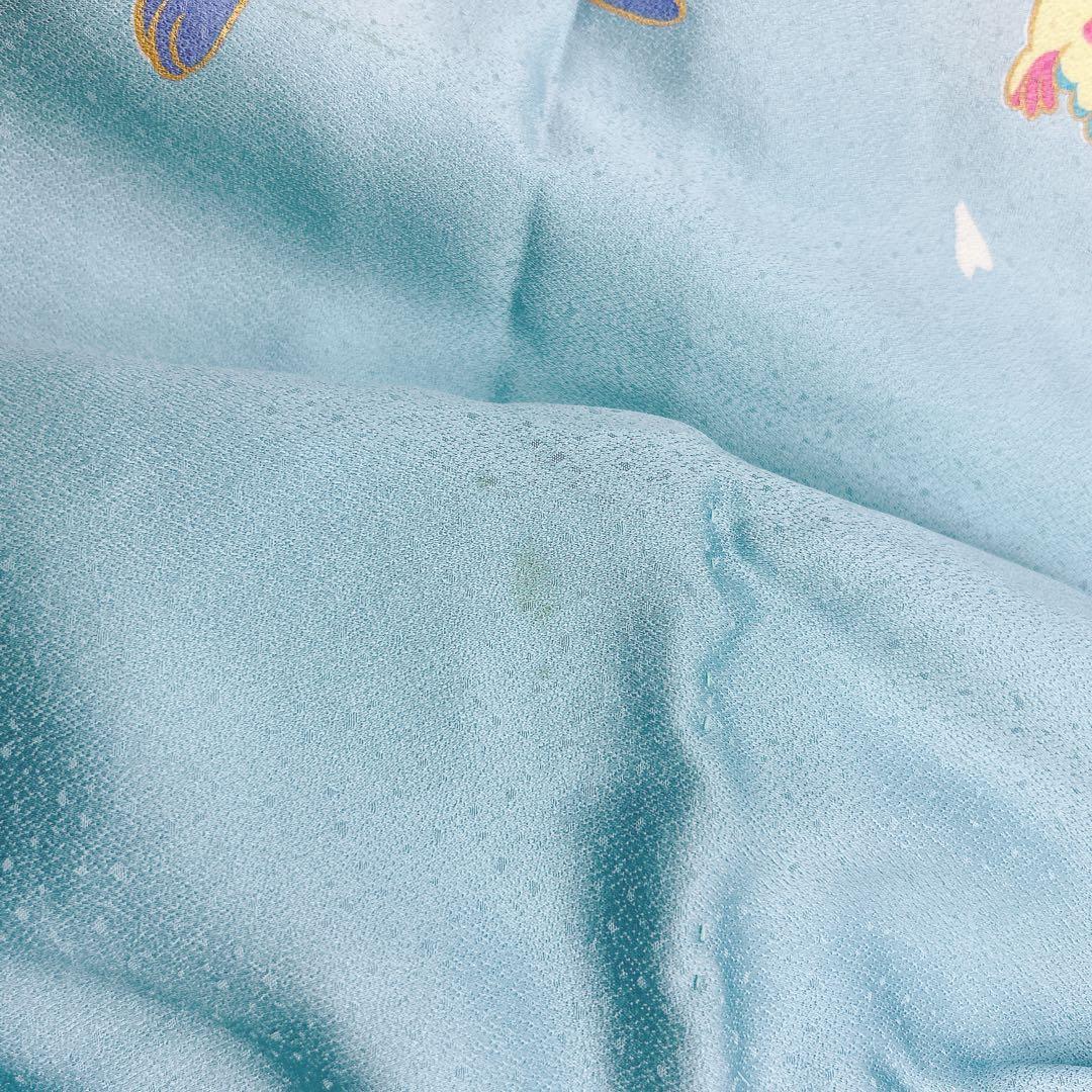 七五三7才女の子　振袖　晴れ着　水色　Walt Disney