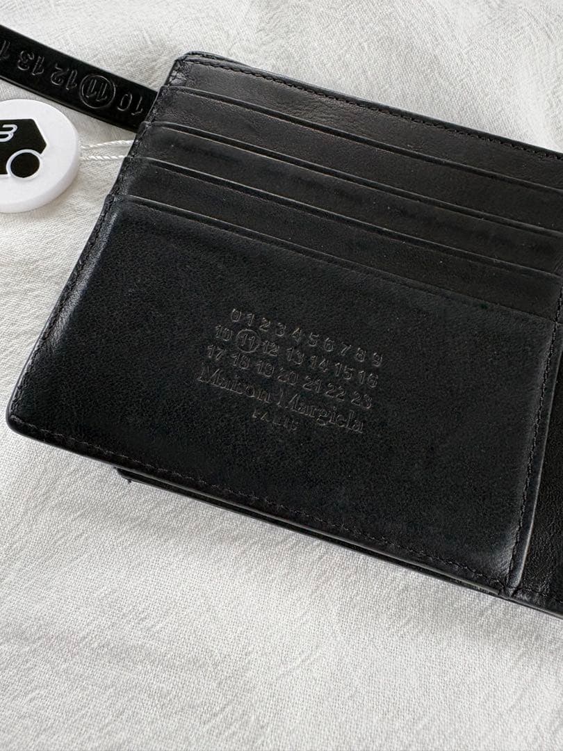 MaisonMargiela 4ステッチ 二つ折り財布 希少廃番モデル ブラック