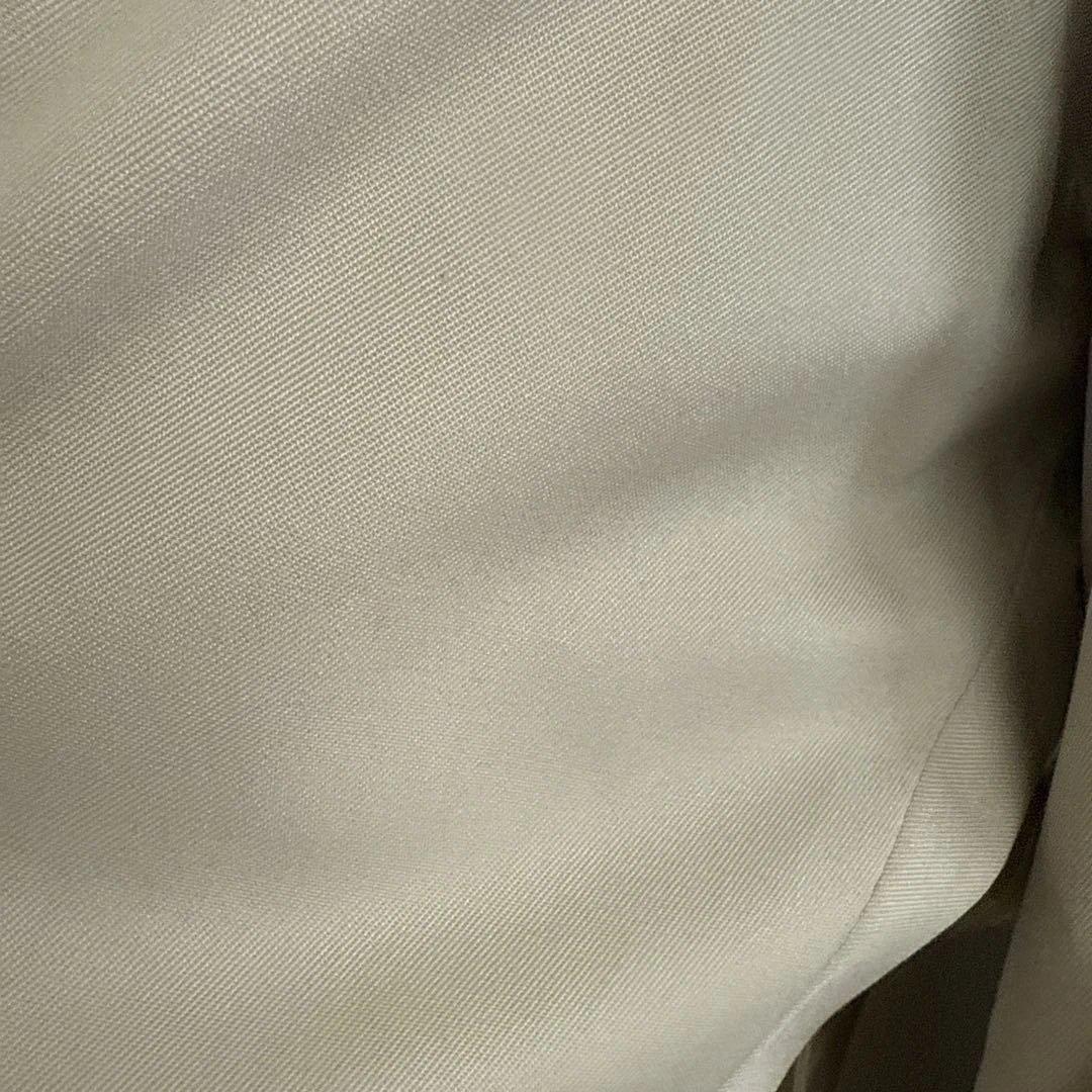 希少　アクアスキュータム　バイカラー襟つきトレンチコート　フェルトライナー