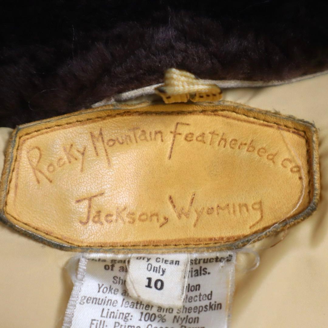 70s Rocky Mountain ダウンベスト レザー リアルファー