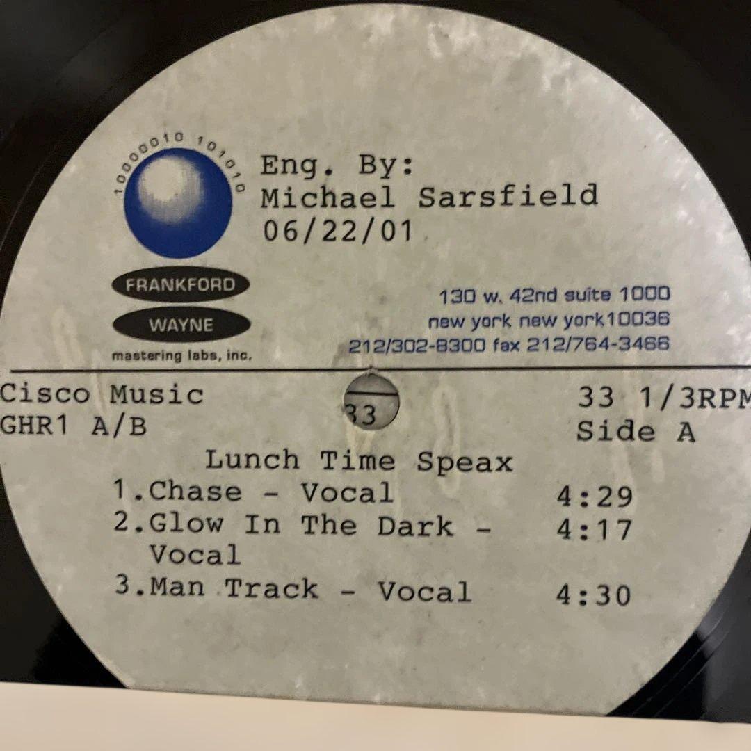 ま*つ様 Lunch Time Speax レア　アセテート盤 3枚SET