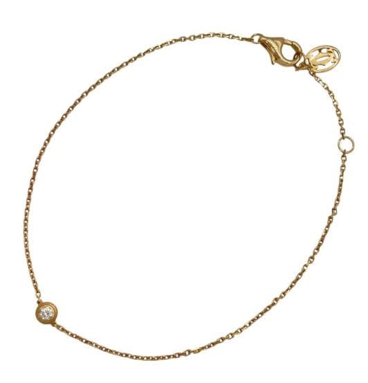 カルティエ ダムールブレス ピンクゴールド Au750 ダイヤモンド　美品