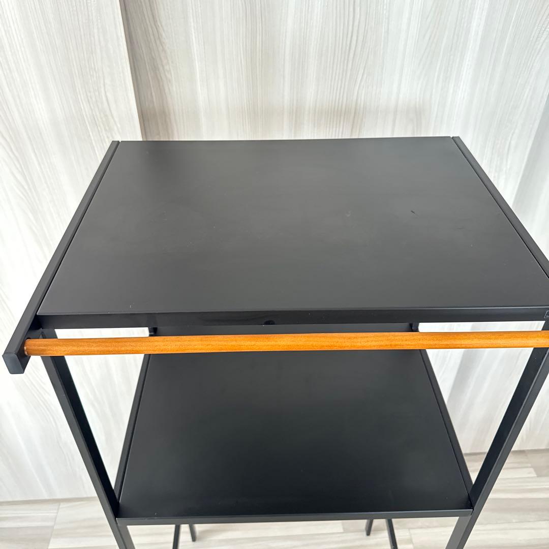 【美品】山崎実業 tower ゴミ箱上ラック ブラック タワー