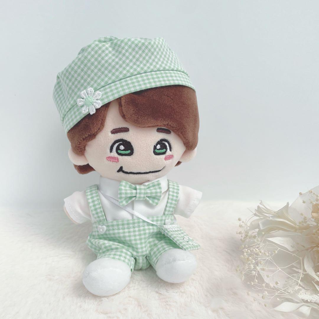 なにわ ちびぬい用 チェックベレー帽セット