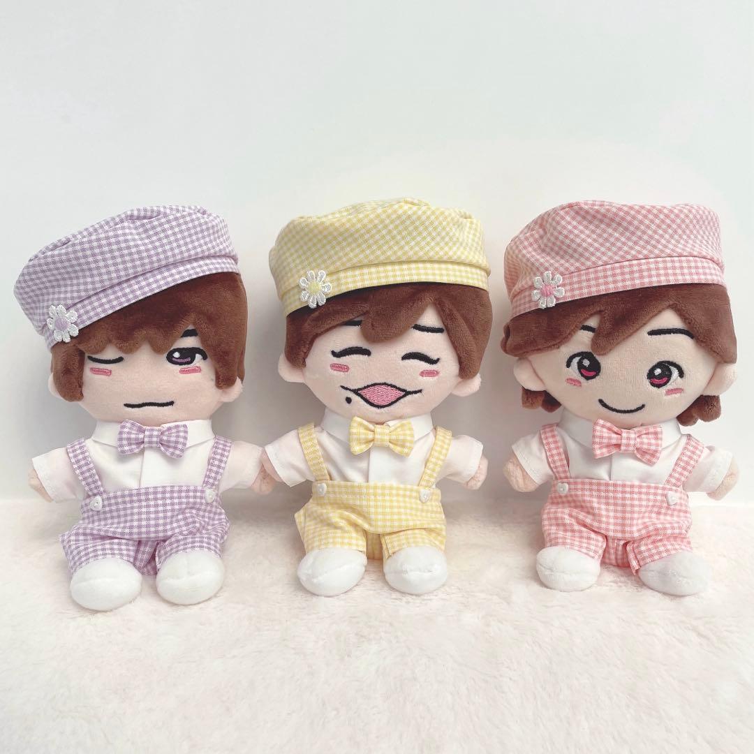 なにわ ちびぬい用 チェックベレー帽セット