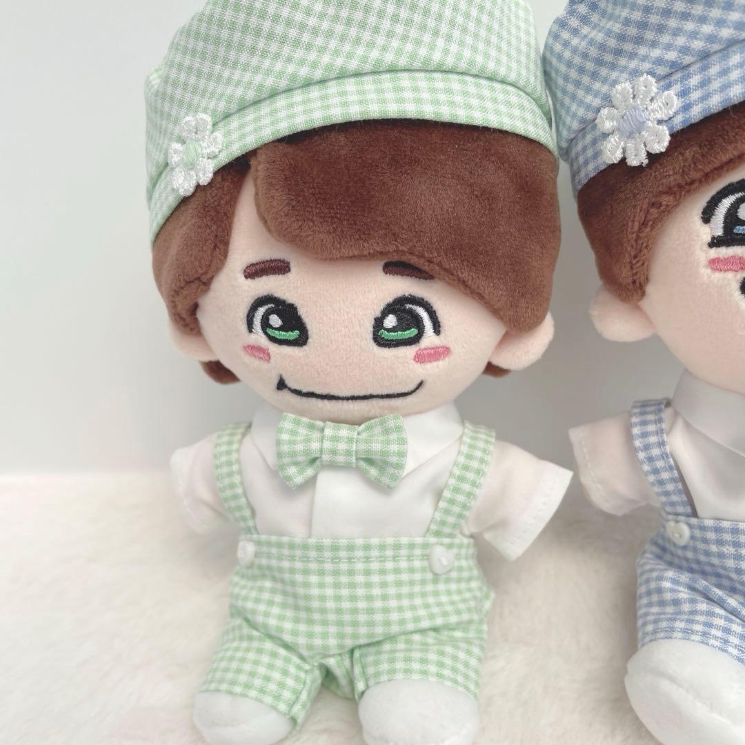 なにわ ちびぬい用 チェックベレー帽セット