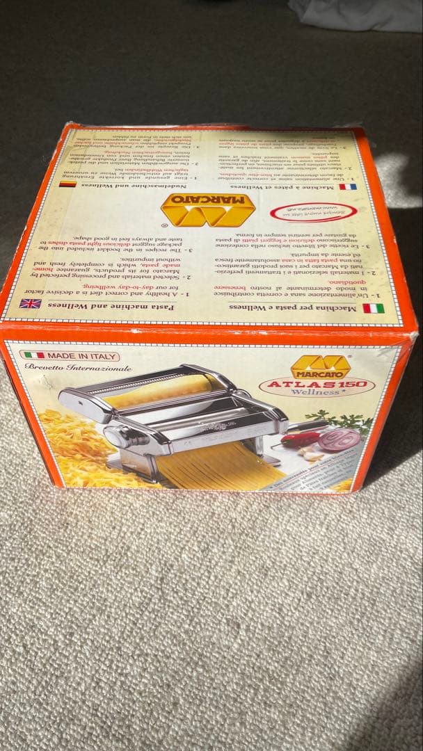 パスタマシン ATL-150 ステンレス製　パスタバイク付き