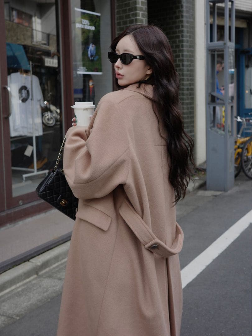 完売品　Darichダーリッチ　ダブルロングチェスターコート　キャメル