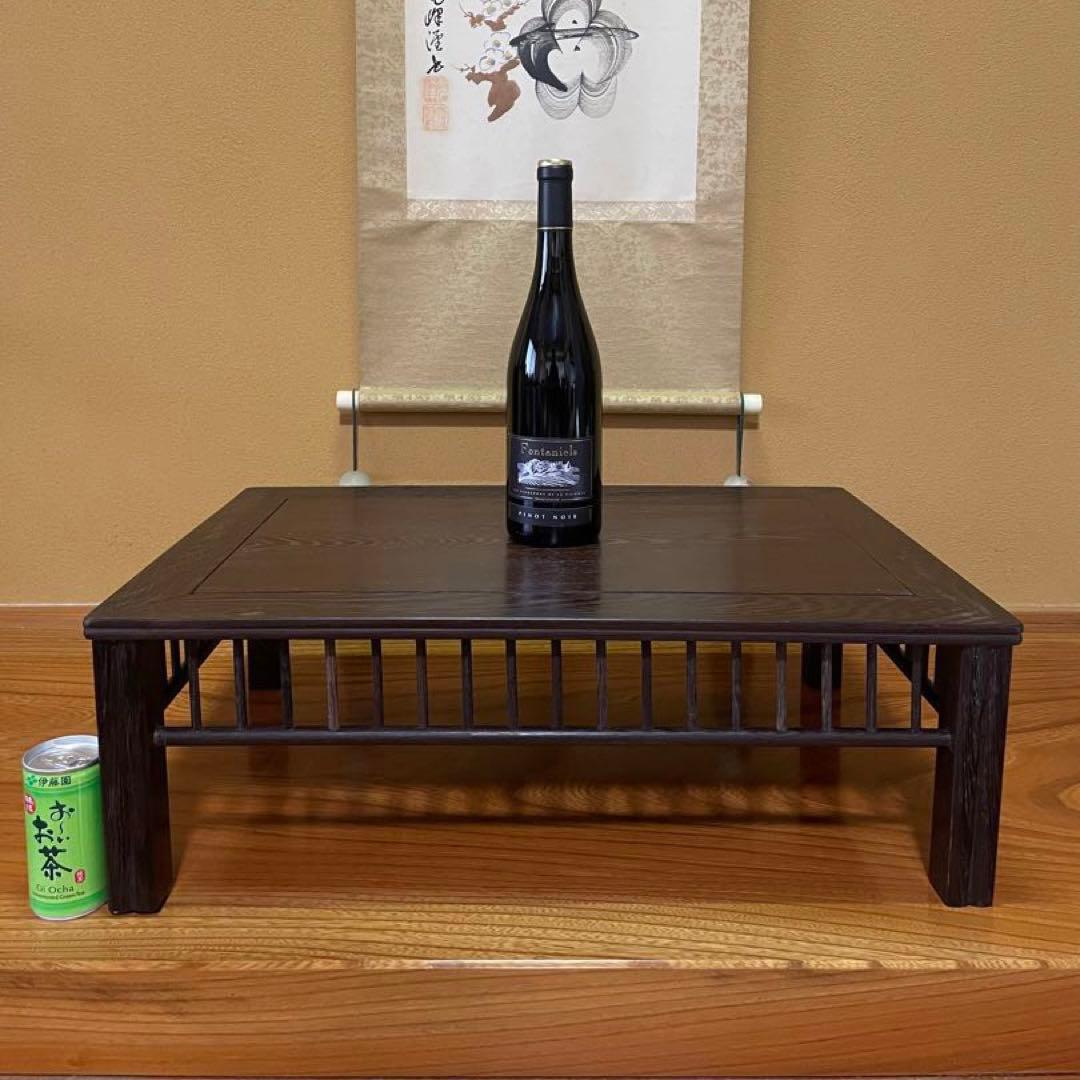 【唐木】鉄刀木（たがやさん)[高級] 花台 【訳あり品】盆栽台 ビンテージ品