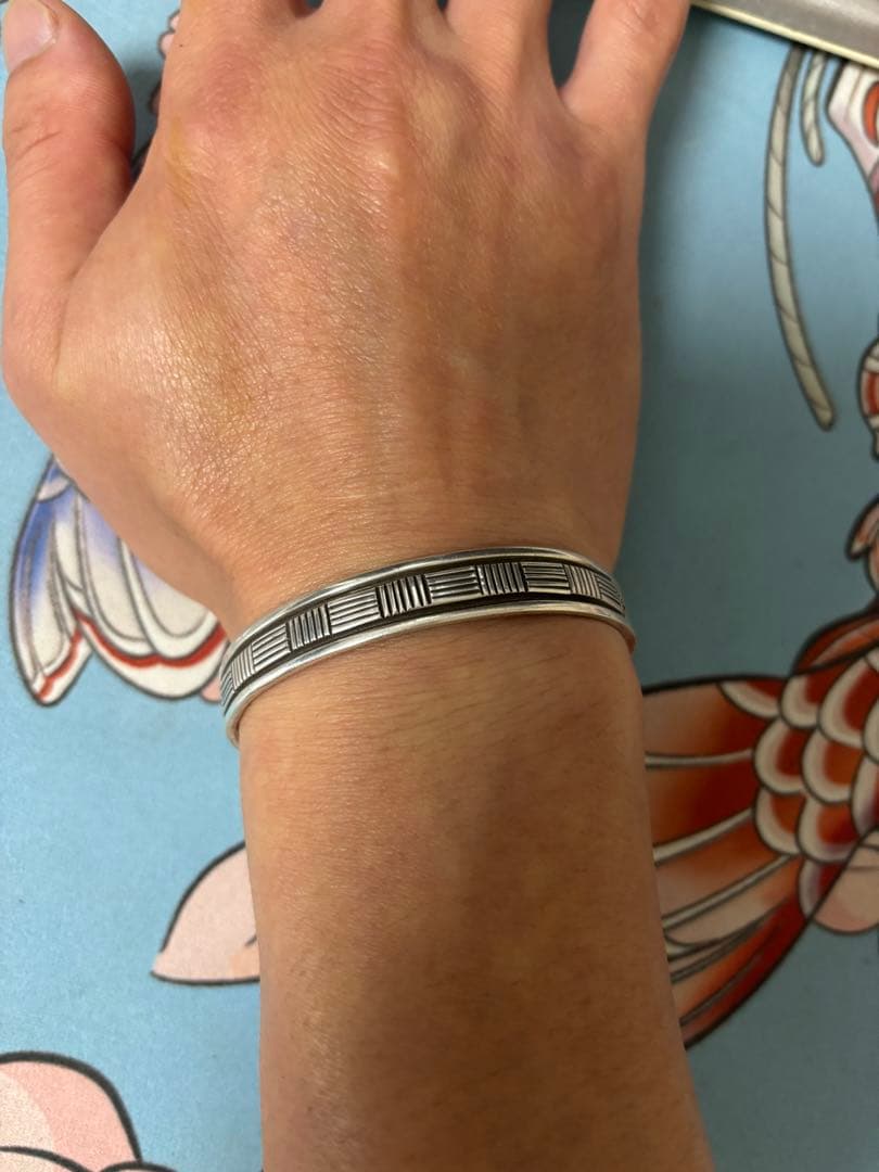 Bruce Morgan シルバー925バングル インディアン