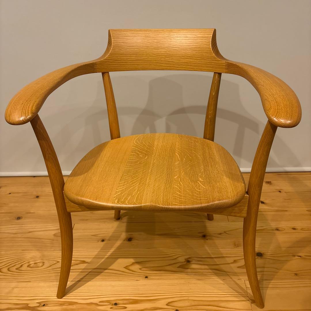 ［かつぼん］飛騨産業　クレセント　SG261A天然木　ダイニングチェア