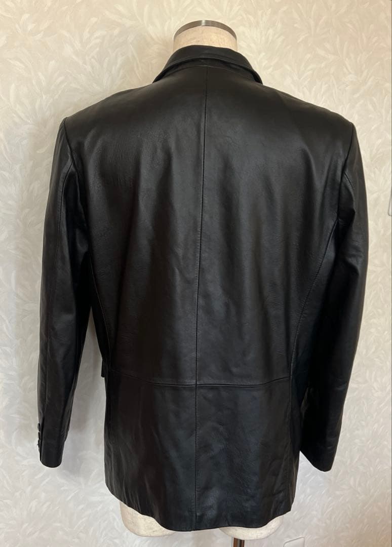 BALMAIN バルマン レザー テーラード ジャケット 北川 2B 羊革