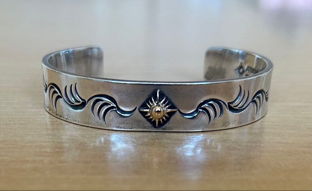 ARIZONAFREEDOM バングル 太陽神 K18 銀金 B-18b