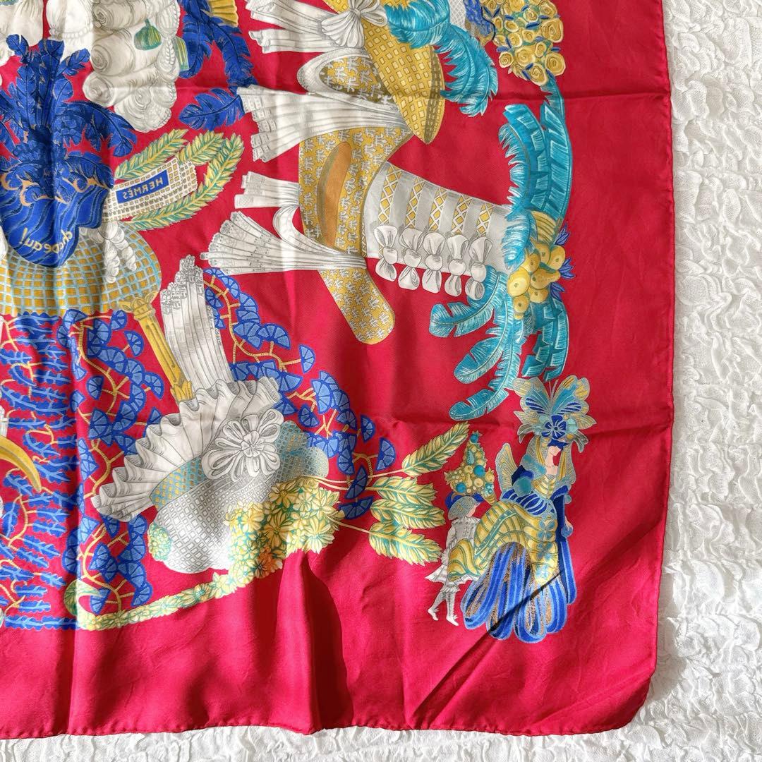 HERMES エルメス カレ90 シルク スカーフ CHAPEAU 脱帽