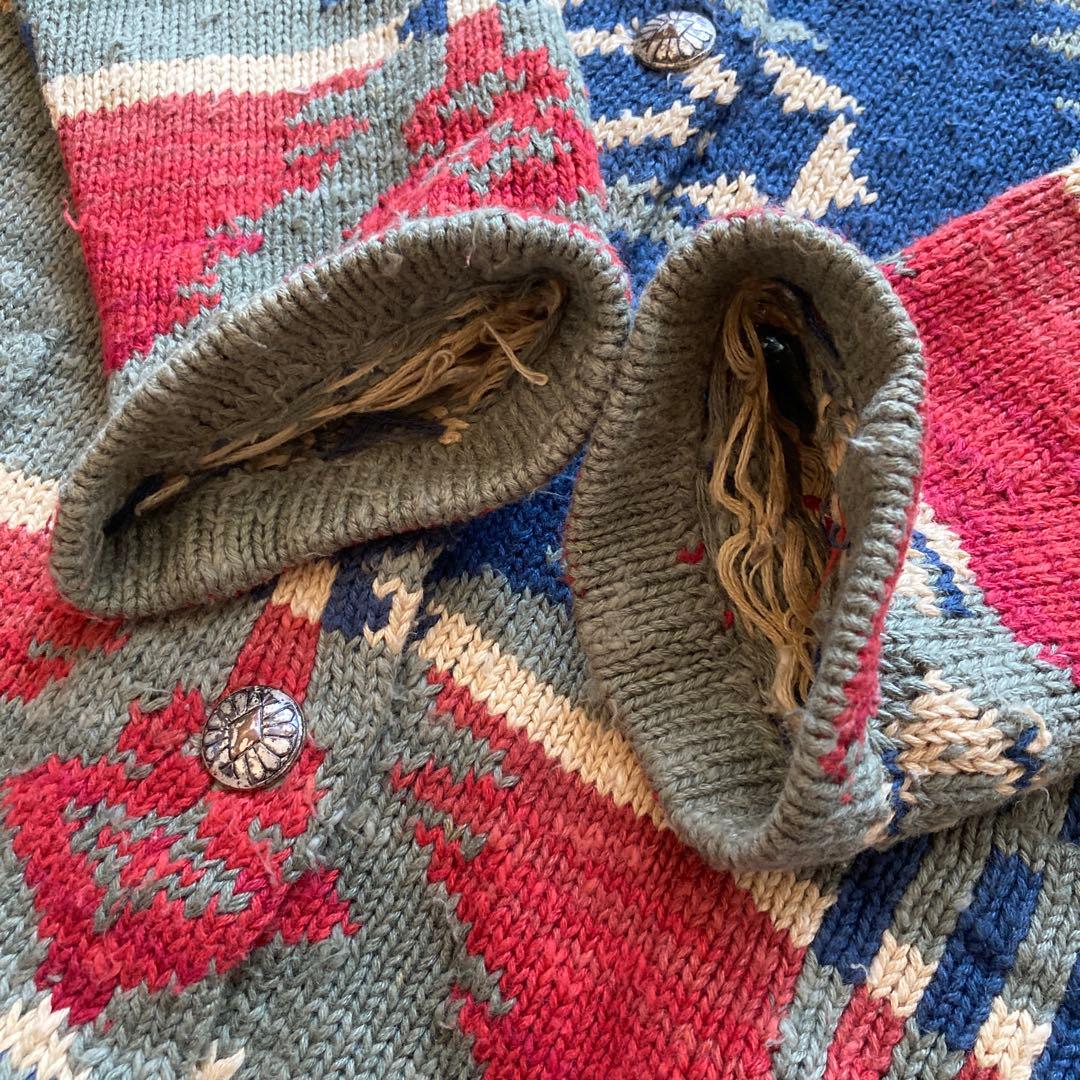 90s JONES NEW YORK ネイティブ柄 カーディガン ラルフローレン