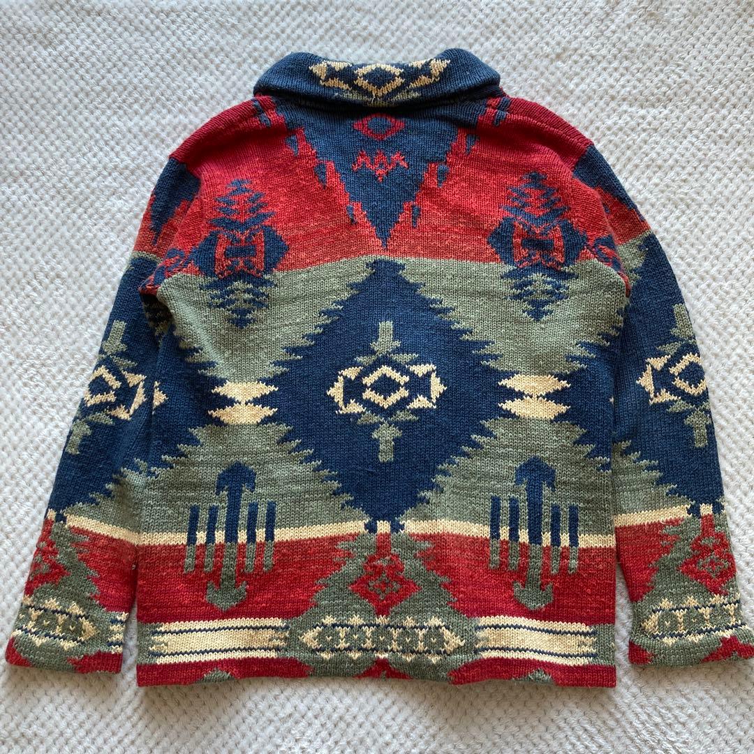 90s JONES NEW YORK ネイティブ柄 カーディガン ラルフローレン