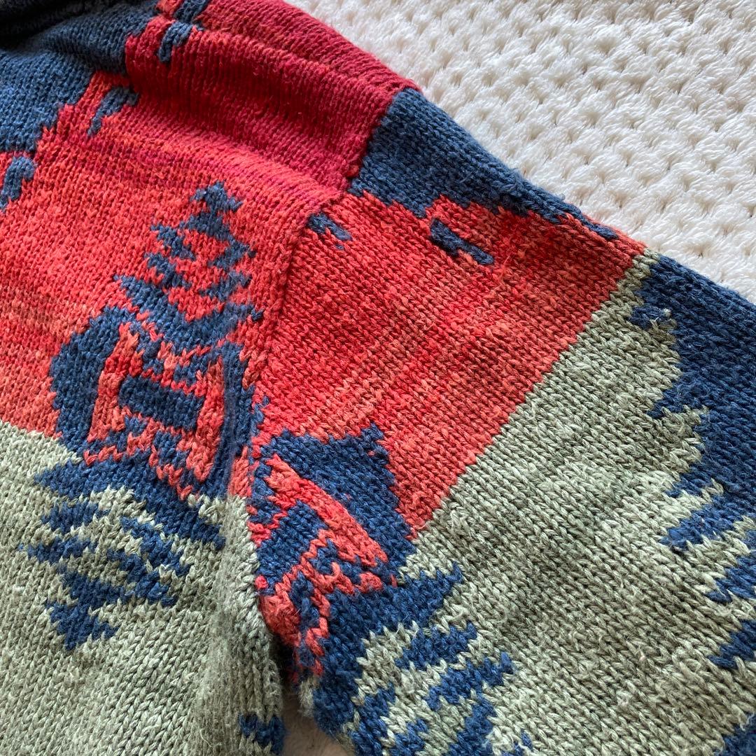 90s JONES NEW YORK ネイティブ柄 カーディガン ラルフローレン