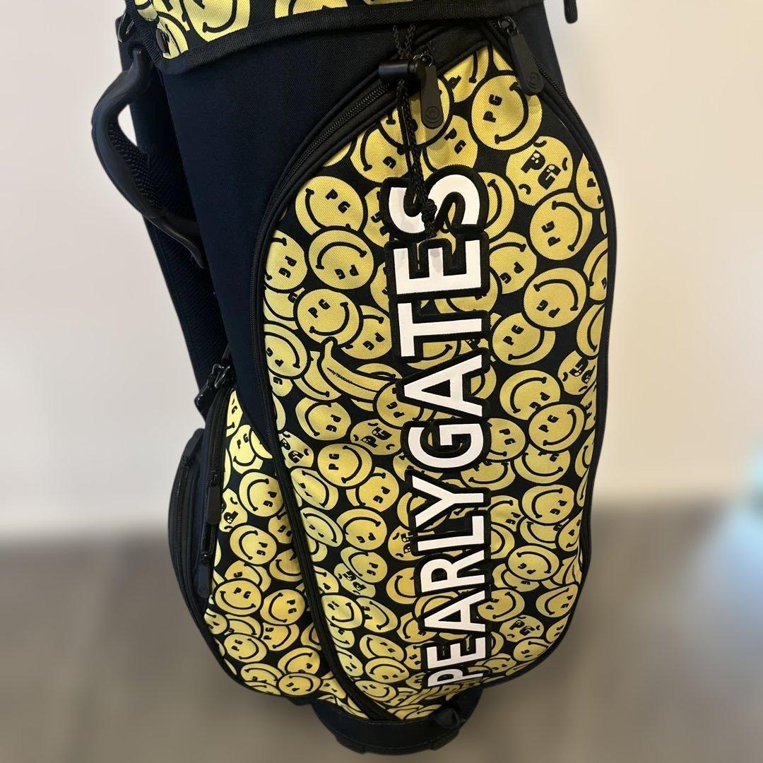 パーリーゲイツ　キャディバッグ　ネイビー　ニコちゃん