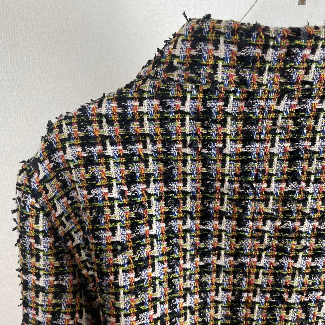 【月末セール】Ameri Vintage クロップド丈ツイード ジャケット