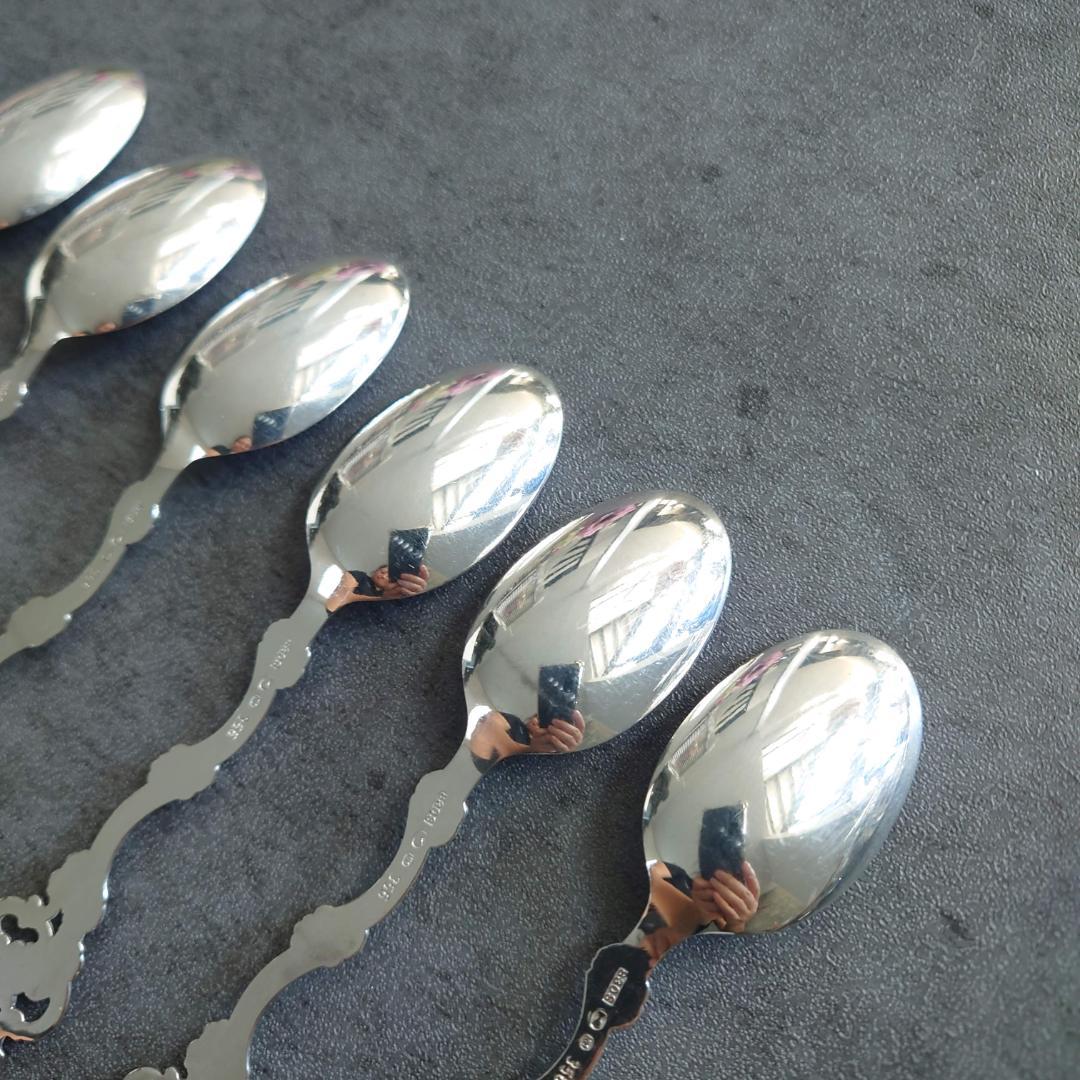 希少 美品 TH Marthinsen 830シルバー スプーン 6点