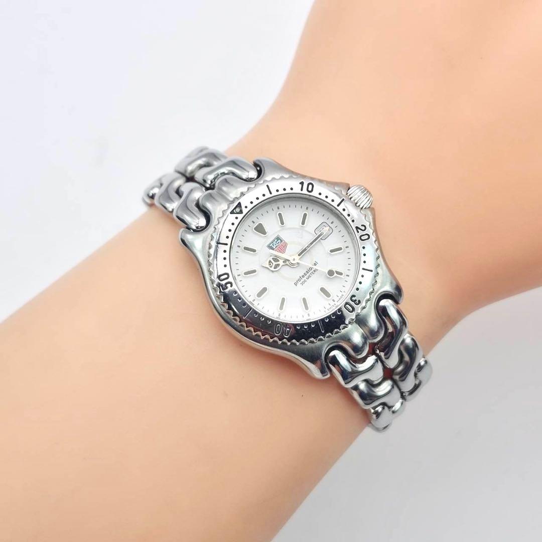 タグホイヤー　セル プロフェッショナル　WG1312 シルバー　ホワイト　デイト