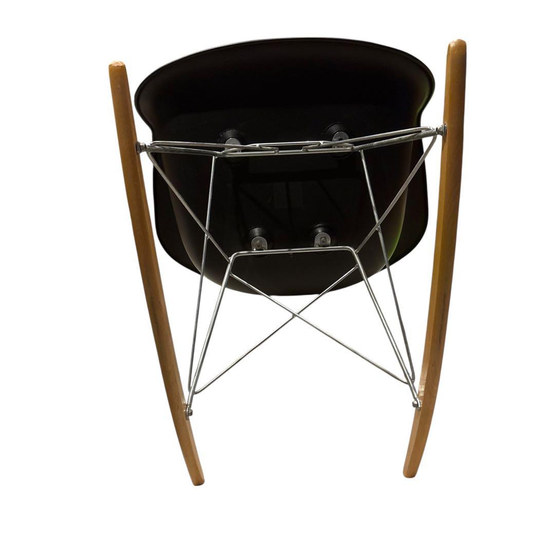 RAR ロッキング アームシェルチェア　ウォールナット　マットブラック