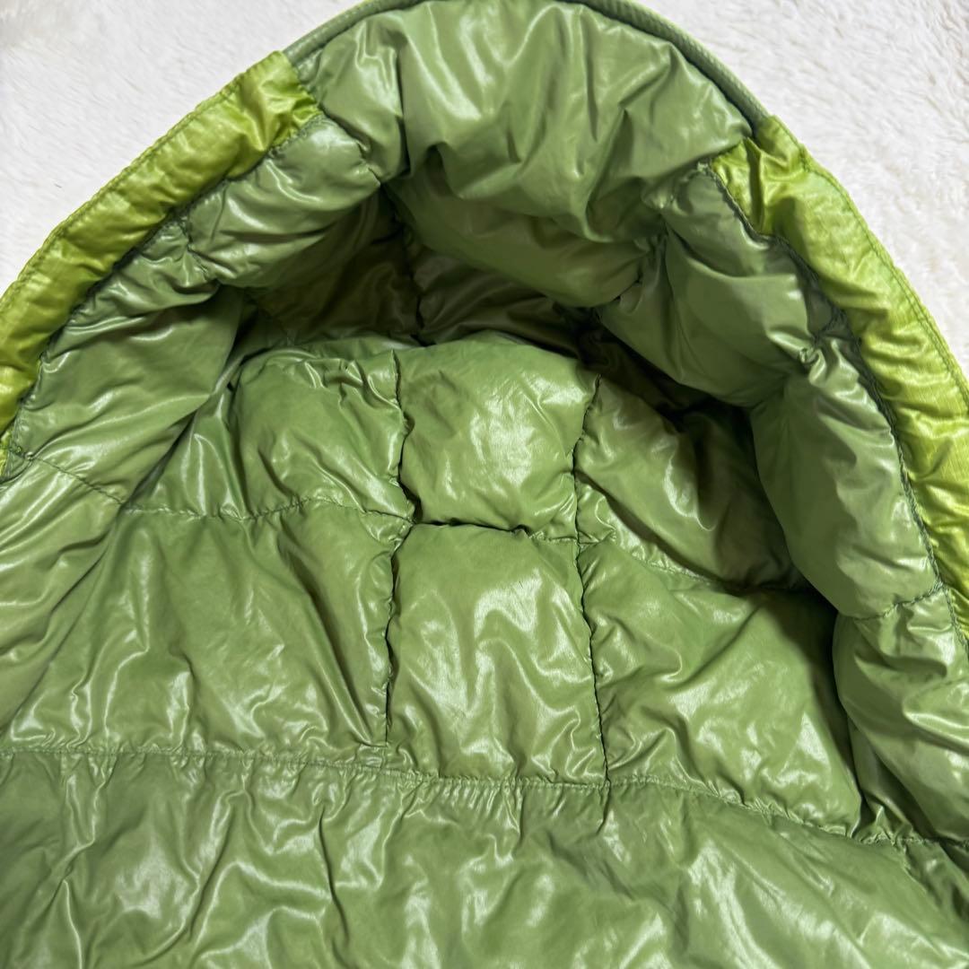 モンベル800FP U.L.ダウンガイドパーカSグリーンドローコードy2k短丈