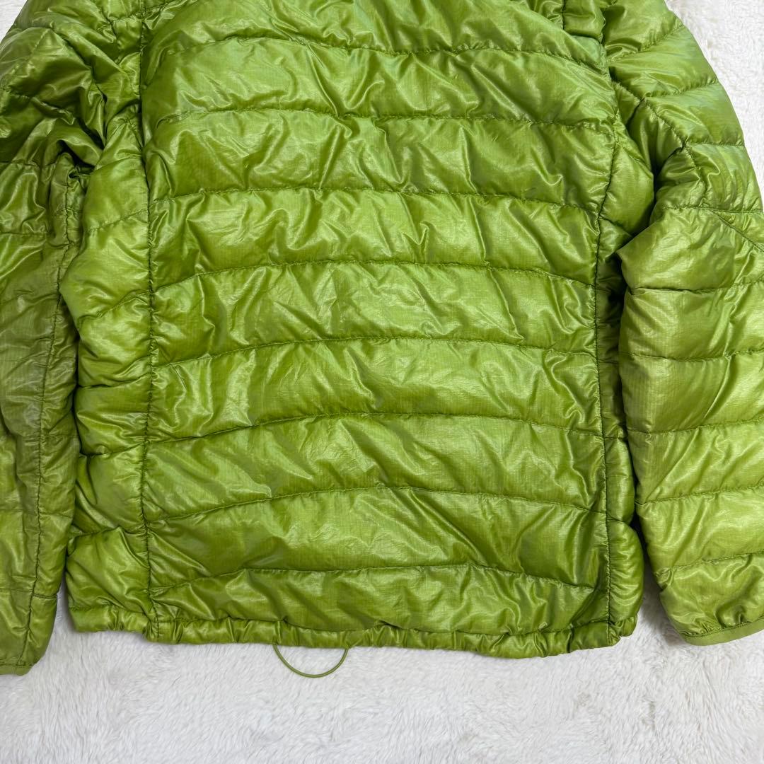 モンベル800FP U.L.ダウンガイドパーカSグリーンドローコードy2k短丈