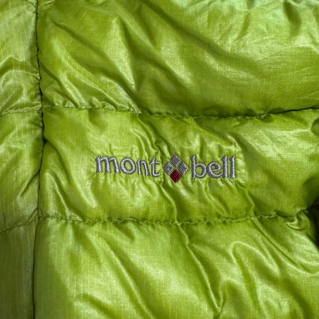 モンベル800FP U.L.ダウンガイドパーカSグリーンドローコードy2k短丈
