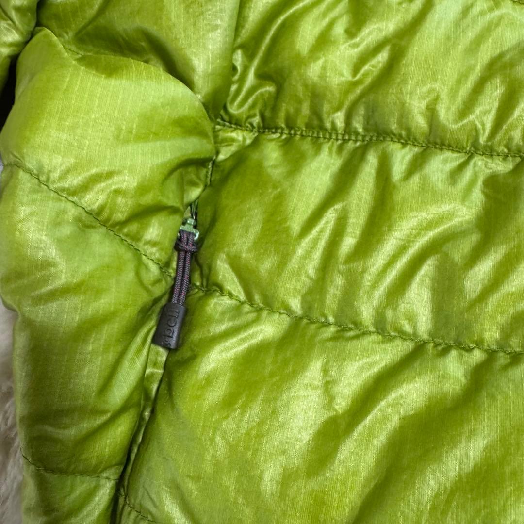 モンベル800FP U.L.ダウンガイドパーカSグリーンドローコードy2k短丈