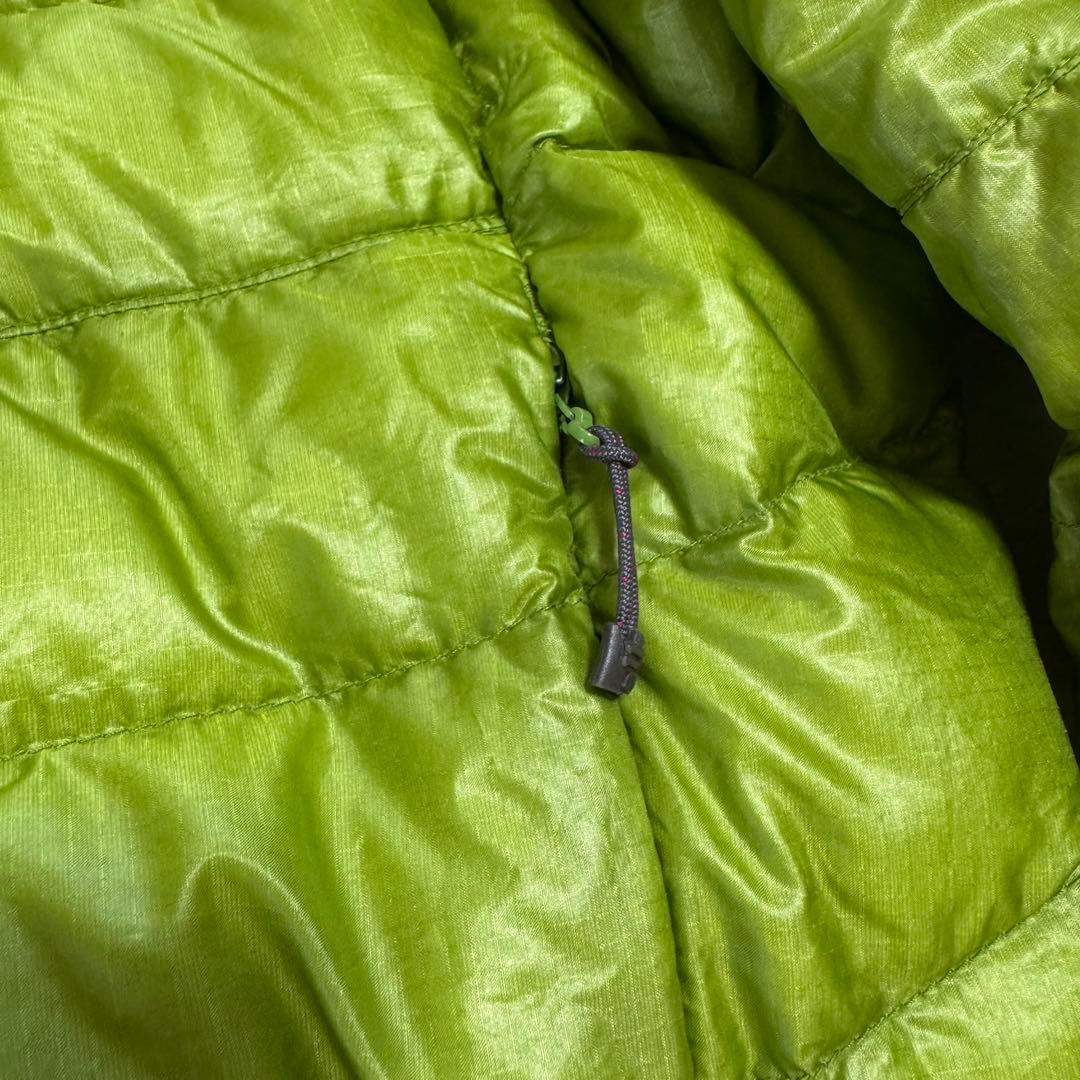 モンベル800FP U.L.ダウンガイドパーカSグリーンドローコードy2k短丈