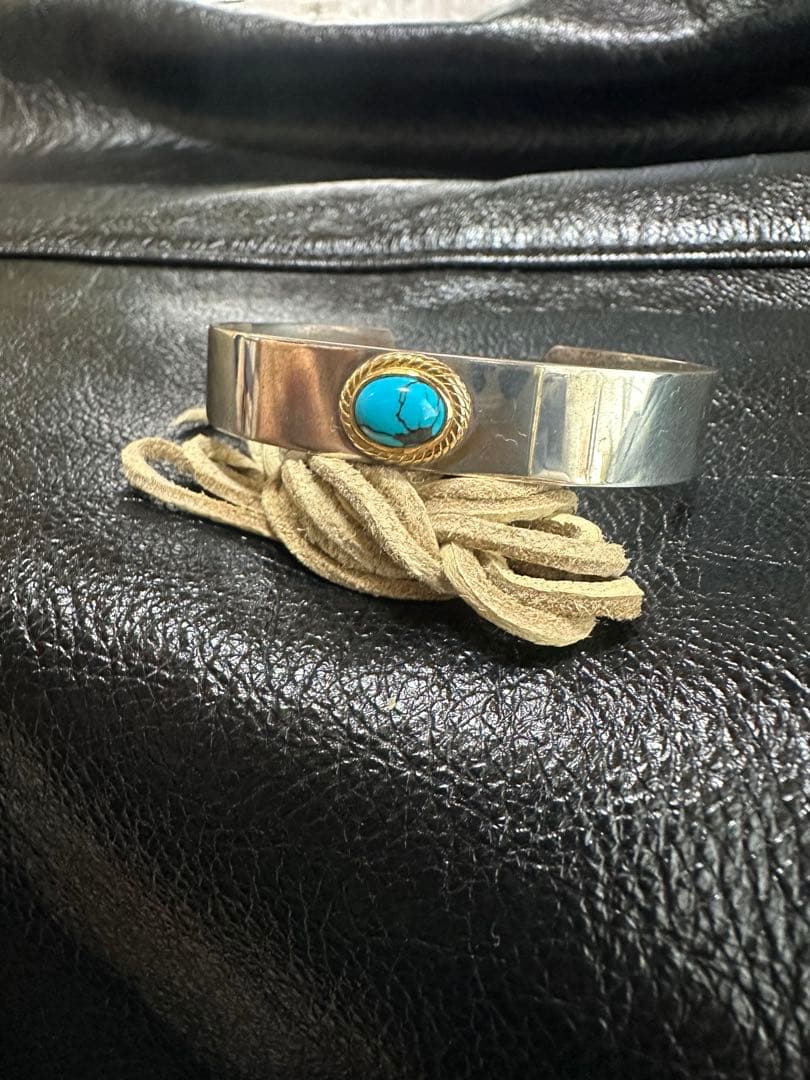 tady&king タディアンドキング　バングル　ターコイズ　金縄