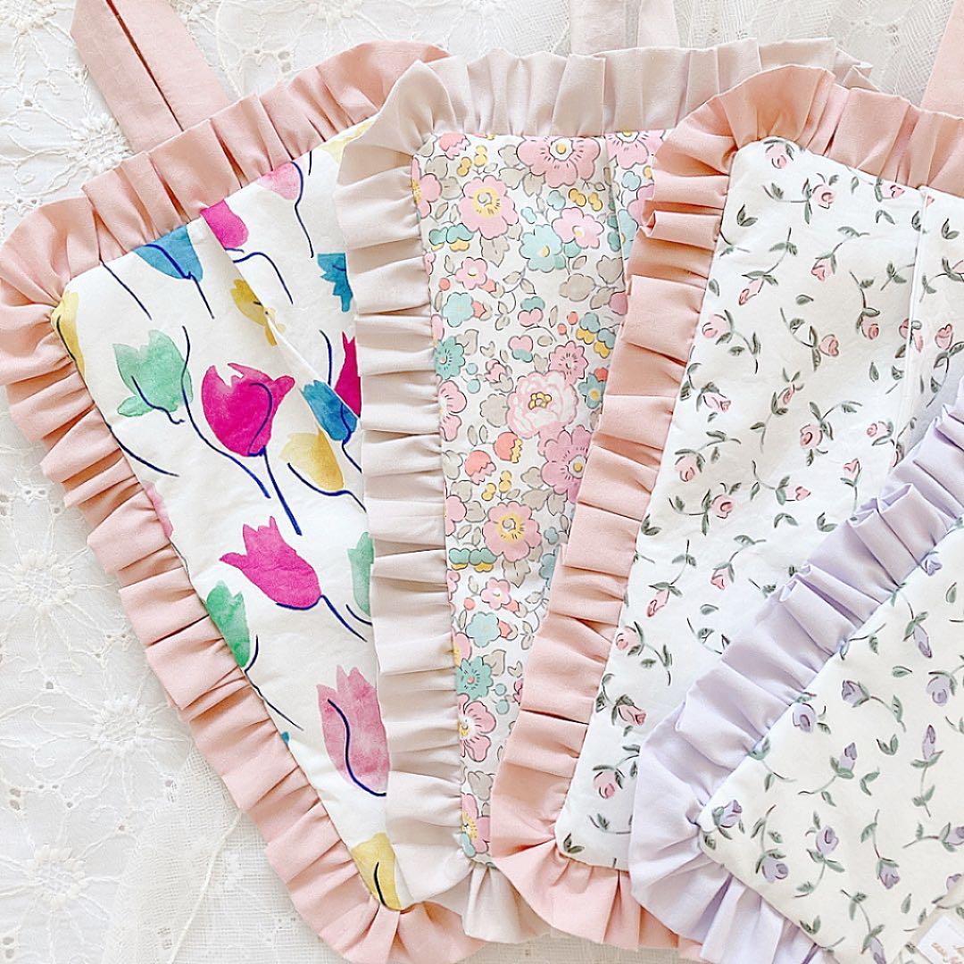 フリルティッシュカバー　ハンドメイド♡₊⁺