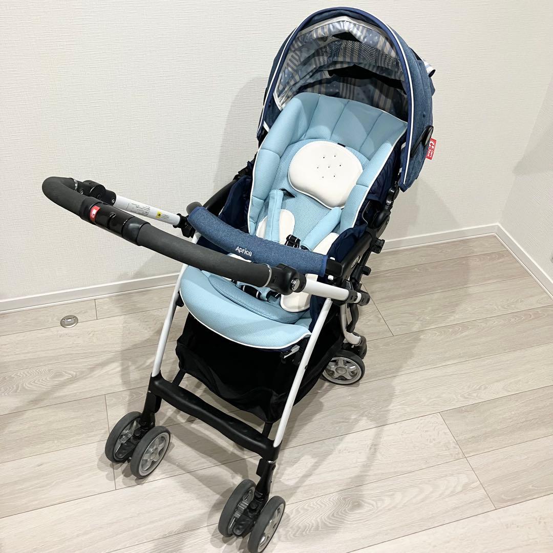 ラクーナビッテ　アップリカ　ベビーカー　アカチャンホンポ限定モデル　ブルー