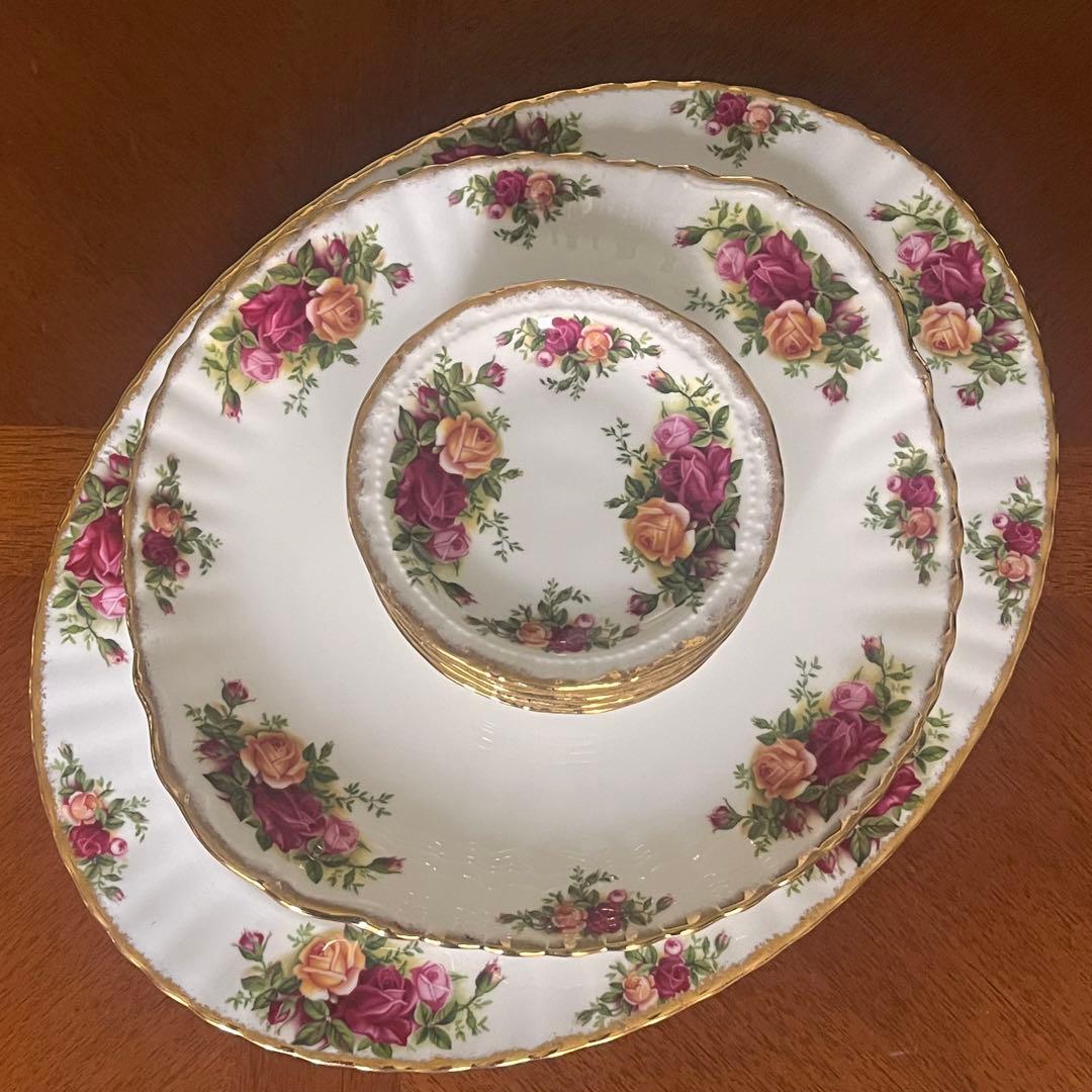 【美品】英国製　ロイヤルアルバート★オールドカントリーローズ★パーティセット　③
