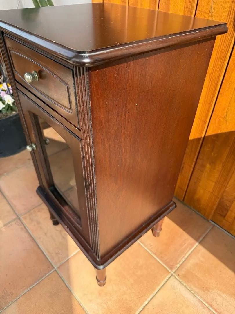 アンティークチェスト　電話台 飾り棚　キャビネット　棚　木製チェスト