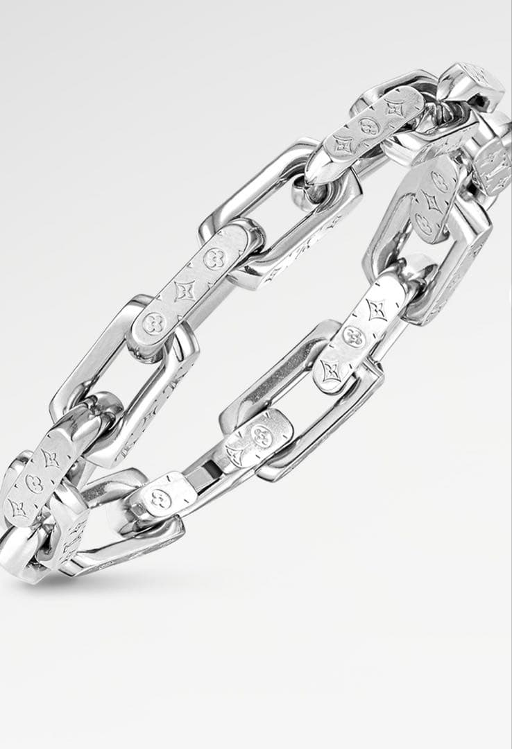 LouisVuittonメンズブレスレット　silver