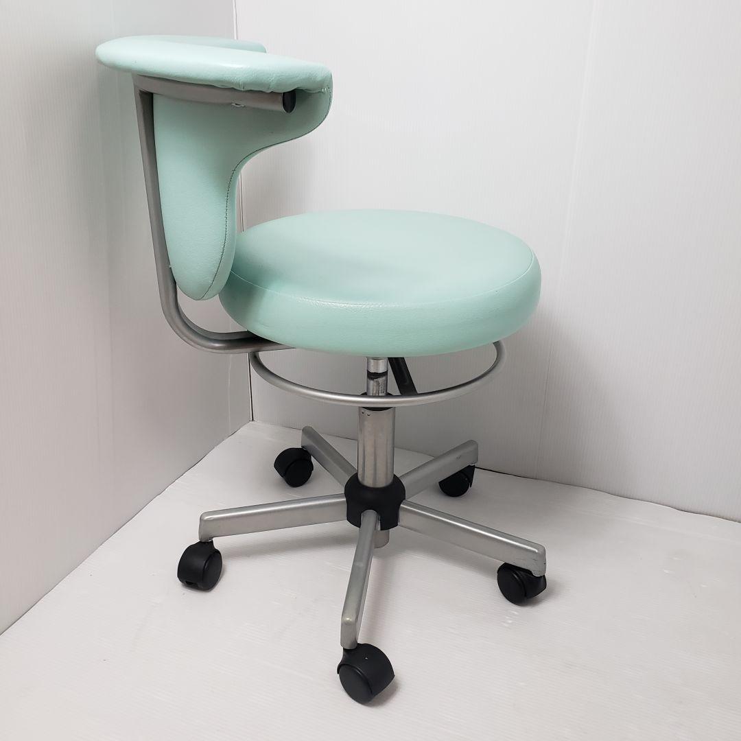 ①病院ドクター用丸椅子　藤沢工業　ACS700LBL　オフィースチェア　送料込み