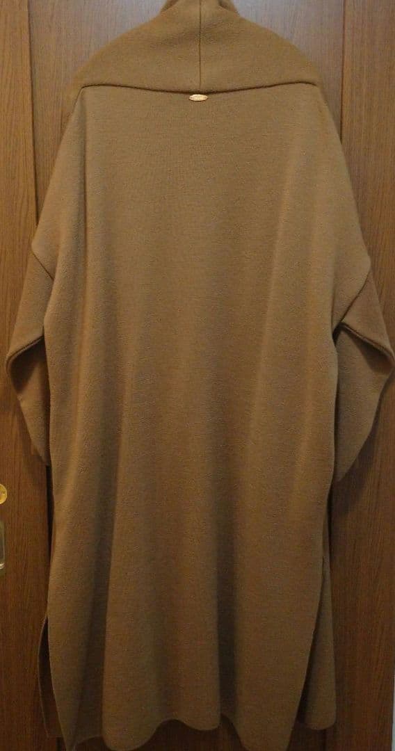 未使用に近い☆ドゥーズィエムクラス☆スムースニットガウンコート☆ウール100%