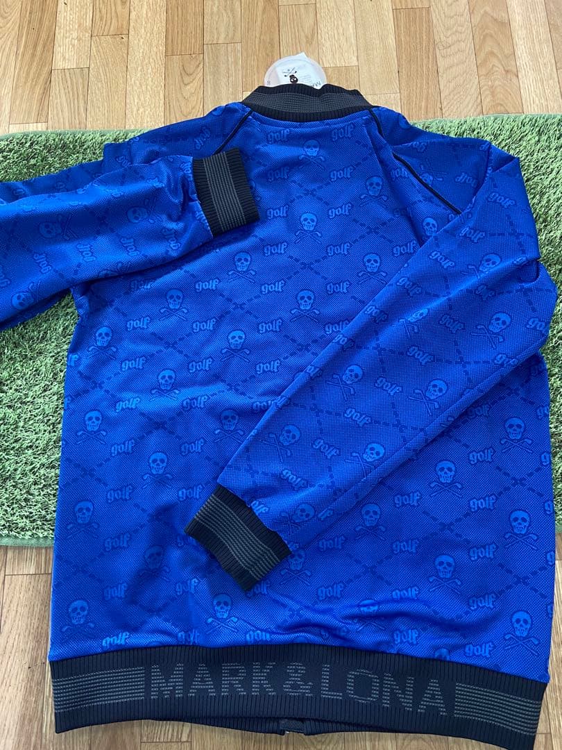 新品正規品【MARK&LONA/L】ストレッチトラックジャケットスカル柄