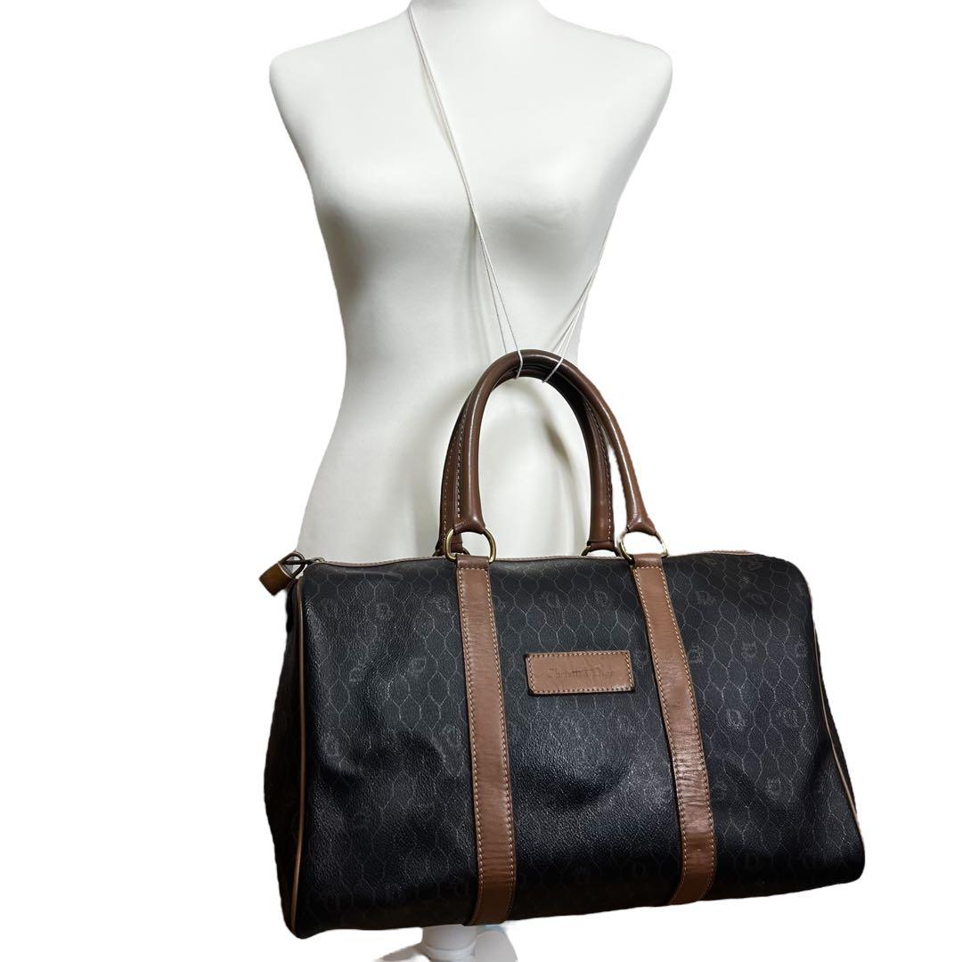 Christian Dior ボストンバック　ハニカム　旅行　南京錠　0876