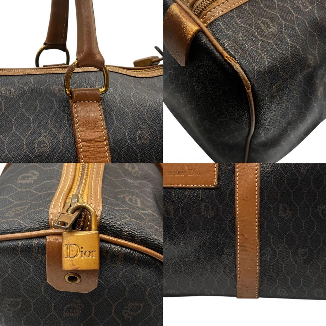 Christian Dior ボストンバック　ハニカム　旅行　南京錠　0876