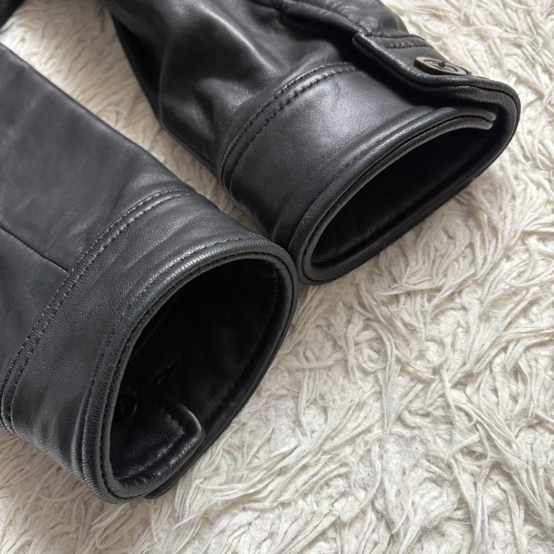 極美品　A.P.C. MOTO ブルゾン　サイズM レザージャケット ブラック
